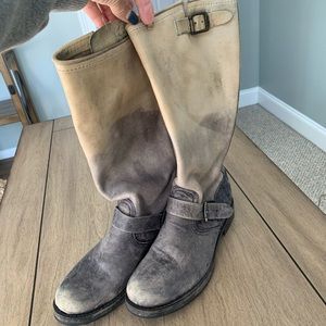 Frye distressed boot